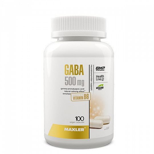 Гамма-аминомасляная кислота GABA 500 mg 100 капс.