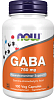 Гамма-аминомасляная кислота GABA 750 mg 100 caps 