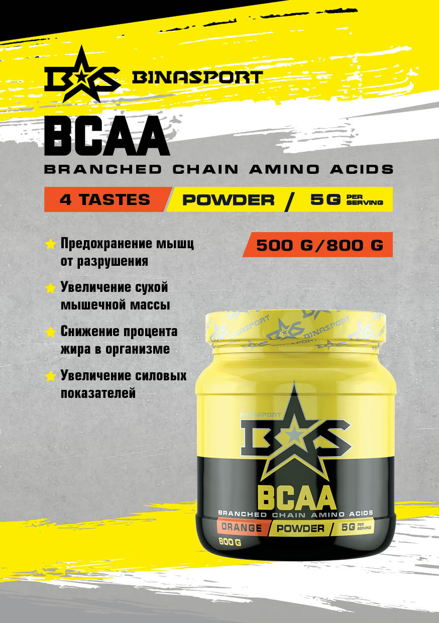 Аминокислоты BCAA 500gr.