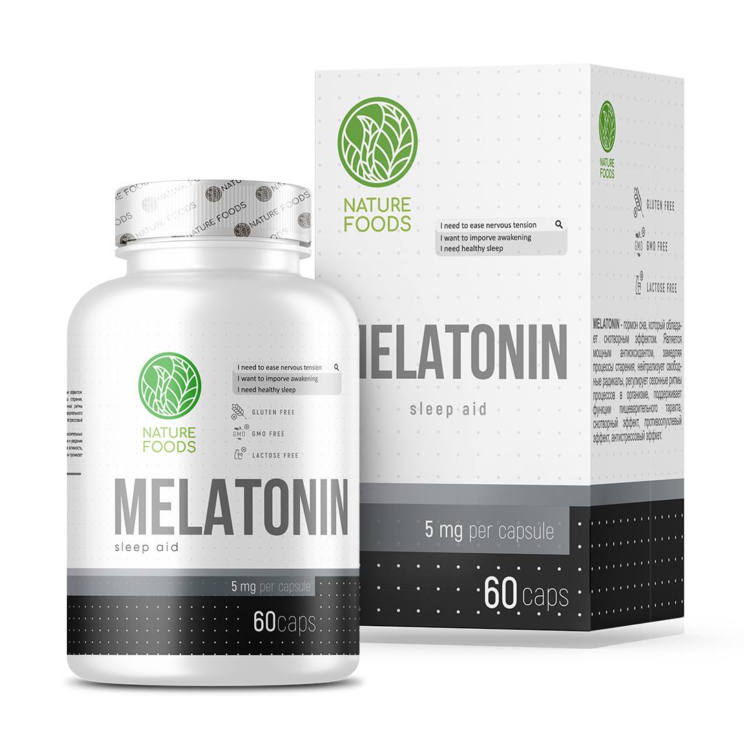 Мелатонин Melatonin 5mg 60 caps